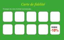 Modèle Carte de visite  carte de fidélité pour créez votre carte de fidélisation client à personnaliser en ligne avec modèle gratuit