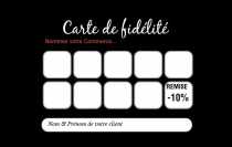 Modèle Carte de visite  carte de fidélité pour créez votre carte de fidélisation client à personnaliser en ligne avec modèle gratuit