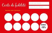 Modèle Carte de visite  carte de fidélité pour créez votre carte de fidélisation client tout commerce à personnaliser en ligne avec modèle gratuit