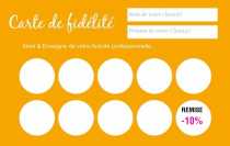 Modèle Carte de visite  carte de fidélité pour créez votre carte de fidélisation client tout commerce à personnaliser en ligne avec modèle gratuit