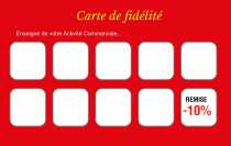 Modèle Carte de visite  carte de fidélité pour créez votre carte de fidélisation client à personnaliser en ligne avec modèle gratuit