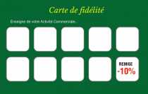 Modèle Carte de visite  carte de fidélité pour créez votre carte de fidélisation client à personnaliser en ligne avec modèle gratuit