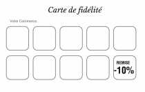 Modèle Carte de visite  carte de fidélité pour créez votre carte de fidélisation client à personnaliser en ligne avec modèle gratuit