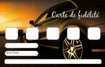 Modèle Carte de visite  carte de fidélité pour créez votre carte de fidélisation client pour chauffeur taxi ou VTC à personnaliser en ligne avec modèle gratuit