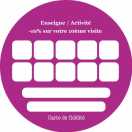 Modèle carte de visite ronde  carte de fidélité pour carte de fidélisation de votre clientèle à personnaliser en ligne avec modèle gratuit