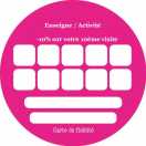 Modèle carte de visite ronde  carte de fidélité pour carte de fidélisation de votre clientèle à personnaliser en ligne avec modèle gratuit