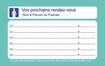 Modèle Carte de visite  carte de rendez-vous pour carte de rendez vous pour votre patientel à personnaliser en ligne avec modèle gratuit