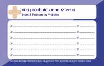 Modèle Carte de visite  carte de rendez-vous pour carte de rendez vous pour votre patientel à personnaliser en ligne avec modèle gratuit