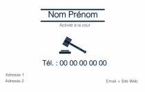 Modèle Carte de visite  avocat pour juriste, avocat, professionnel du droit, modèle bleu à personnaliser en ligne avec modèle gratuit