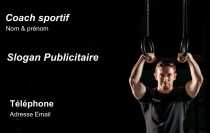 Modèle Carte de visite  sports pour carte de visite sport pour coaching sport et fitness à personnaliser en ligne avec modèle gratuit
