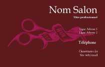 Modèle Carte de visite  coiffure pour salon coiffure, moderne, coiffure à domicile à personnaliser en ligne avec modèle gratuit