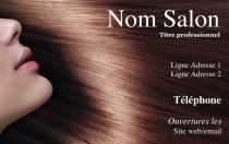 Modèle Carte de visite  coiffure pour salon coiffure, moderne, coiffure à domicile à personnaliser en ligne avec modèle gratuit