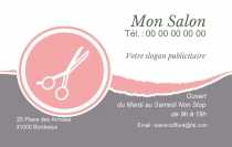 Modèle Carte de visite  coiffure pour coiffure, coiffeuse, salon de coiffure à personnaliser en ligne avec modèle gratuit