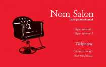 Modèle Carte de visite  coiffure pour salon coiffure, vintage à personnaliser en ligne avec modèle gratuit