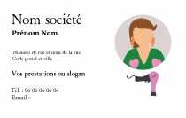 Modèle Carte de visite  coiffure pour salon coiffure, moderne à personnaliser en ligne avec modèle gratuit