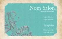Modèle Carte de visite  coiffure pour salon coiffure, vintage à personnaliser en ligne avec modèle gratuit