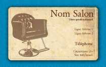 Modèle Carte de visite  coiffure pour salon coiffure, vintage à personnaliser en ligne avec modèle gratuit