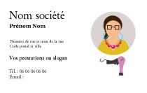 Modèle Carte de visite  coiffure pour salon coiffure, moderne à personnaliser en ligne avec modèle gratuit