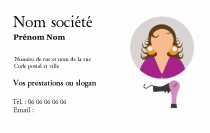 Modèle Carte de visite  coiffure pour salon coiffure, moderne à personnaliser en ligne avec modèle gratuit