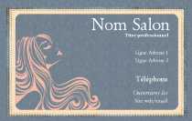 Modèle Carte de visite  coiffure pour salon coiffure, vintage à personnaliser en ligne avec modèle gratuit