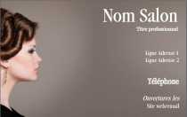 Modèle Carte de visite  coiffure pour salon coiffure, moderne à personnaliser en ligne avec modèle gratuit