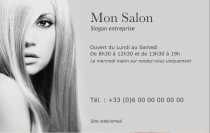 Modèle Carte de visite  coiffure pour coiffure, coiffeuse, esthétique à personnaliser en ligne avec modèle gratuit