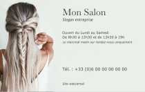 Modèle Carte de visite  coiffure pour coiffure, coiffeuse, esthétique à personnaliser en ligne avec modèle gratuit