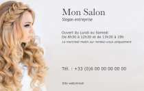 Modèle Carte de visite  coiffure pour coiffure, coiffeuse, esthétique à personnaliser en ligne avec modèle gratuit