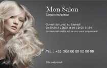 Modèle Carte de visite  coiffure pour coiffure, coiffeuse, esthétique à personnaliser en ligne avec modèle gratuit