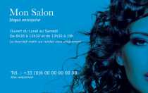 Modèle Carte de visite  coiffure pour coiffure, coiffeuse, esthétique à personnaliser en ligne avec modèle gratuit