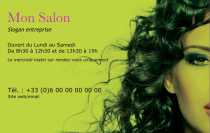 Modèle Carte de visite  coiffure pour coiffure, coiffeuse, esthétique à personnaliser en ligne avec modèle gratuit