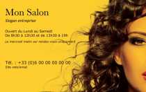Modèle Carte de visite  coiffure pour coiffure, coiffeuse, esthétique à personnaliser en ligne avec modèle gratuit