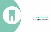Modèle Carte de visite  dentiste pour Dentiste, professionnels de santé, carte de rendez-vous à personnaliser en ligne avec modèle gratuit