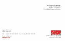 Modèle Carte de visite  expert comptable pour professionnelle avec logo, comptable expert comptable à personnaliser en ligne avec modèle gratuit