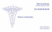 Modèle Carte de visite  infirmière pour infirmier ou infirmière, professionnels de santé, ambulancier à personnaliser en ligne avec modèle gratuit