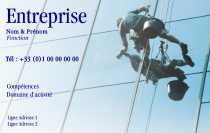 Modèle Carte de visite  nettoyage et entretien pour société de nettoyage, entretien, ménage, building à personnaliser en ligne avec modèle gratuit