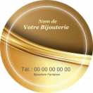 Modèle carte de visite ronde  bijouterie pour bijouterie à personnaliser en ligne avec modèle gratuit