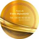 Modèle carte de visite ronde  bijouterie pour bijouterie à personnaliser en ligne avec modèle gratuit