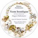 Modèle carte de visite ronde  bijouterie pour bijouterie à personnaliser en ligne avec modèle gratuit