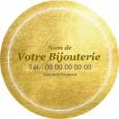 Modèle carte de visite ronde  bijouterie pour bijouterie à personnaliser en ligne avec modèle gratuit