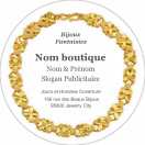 Modèle carte de visite ronde  bijouterie pour bijouterie à personnaliser en ligne avec modèle gratuit