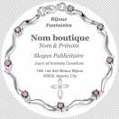 Modèle carte de visite ronde  bijouterie pour bijouterie à personnaliser en ligne avec modèle gratuit