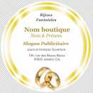 Modèle carte de visite ronde  bijouterie pour bijouterie à personnaliser en ligne avec modèle gratuit