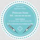 Modèle carte de visite ronde  infirmière pour infirmière à personnaliser en ligne avec modèle gratuit