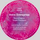 Modèle carte de visite ronde  professionnel pour pour activité professionnelle à personnaliser en ligne avec modèle gratuit