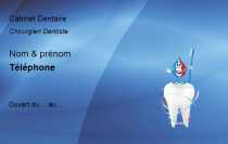 Modèle Carte de visite  dentiste pour soin dentaire, professionnels de santé à personnaliser en ligne avec modèle gratuit