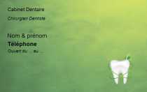 Modèle Carte de visite  dentiste pour soin dentaire, professionnels de santé à personnaliser en ligne avec modèle gratuit