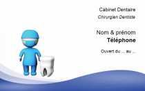 Modèle Carte de visite  dentiste pour soin dentaire, professionnels de santé à personnaliser en ligne avec modèle gratuit
