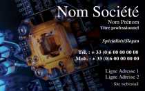 Modèle Carte de visite  informatique pour formation internet, assistance dépannage à personnaliser en ligne avec modèle gratuit