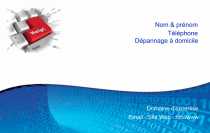 Modèle Carte de visite  informatique pour dépannnage informatique, nettoyage ordinateur, SSII à personnaliser en ligne avec modèle gratuit